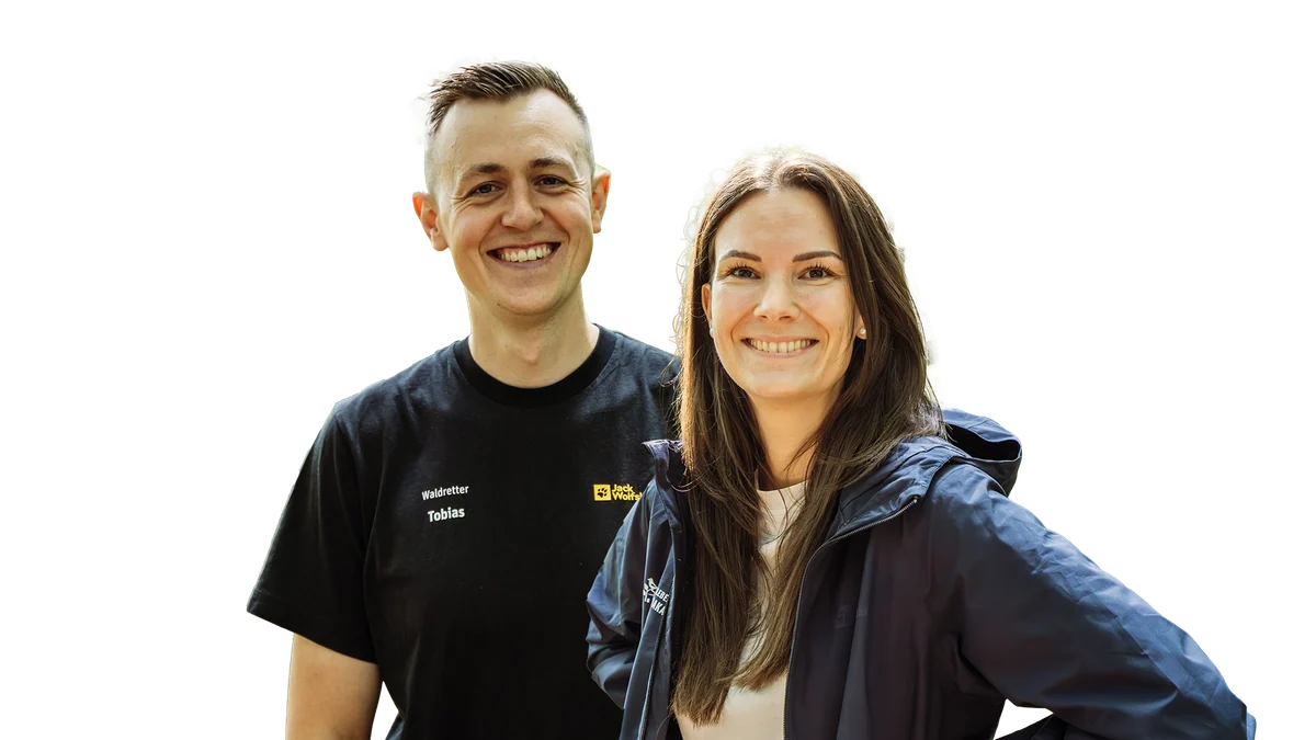 Johanna und Tobias, Inhaber und Gründer des Waldcafés Blattwerk